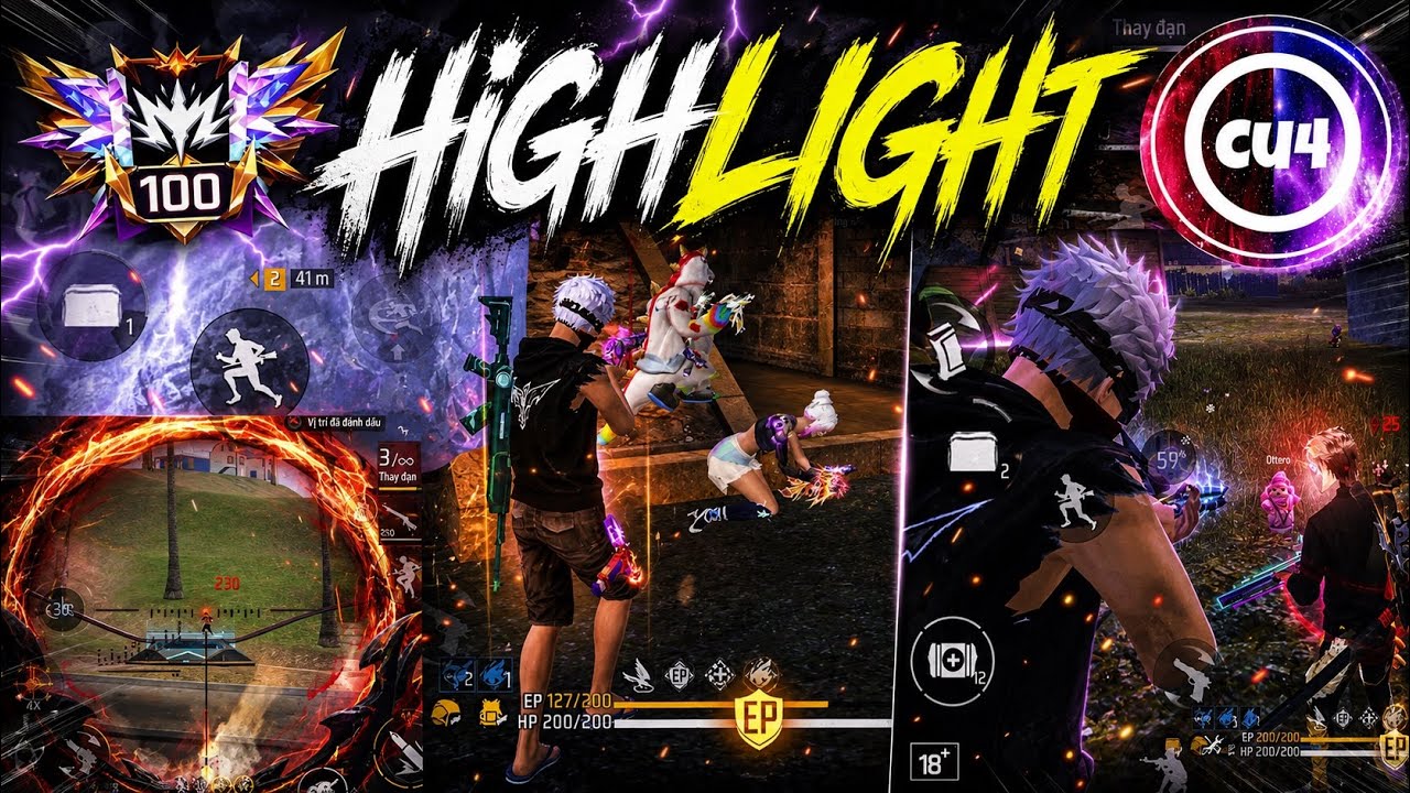 C4 HighLight Quái Thú Đi Săn Và Những Màn Cân 4 Đã Mắt background