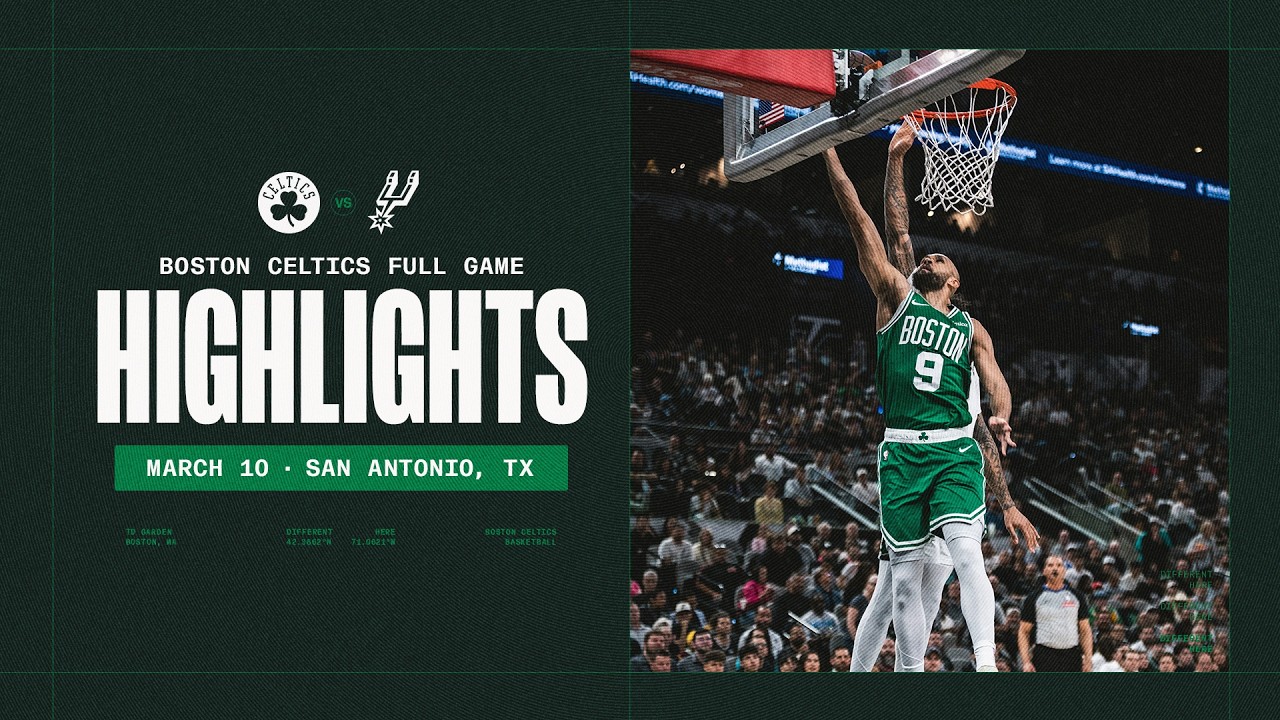 Boston Celtics fall short 125-116 to Victor Wembanyama and San Antonio Spurs | Extended Highlights
