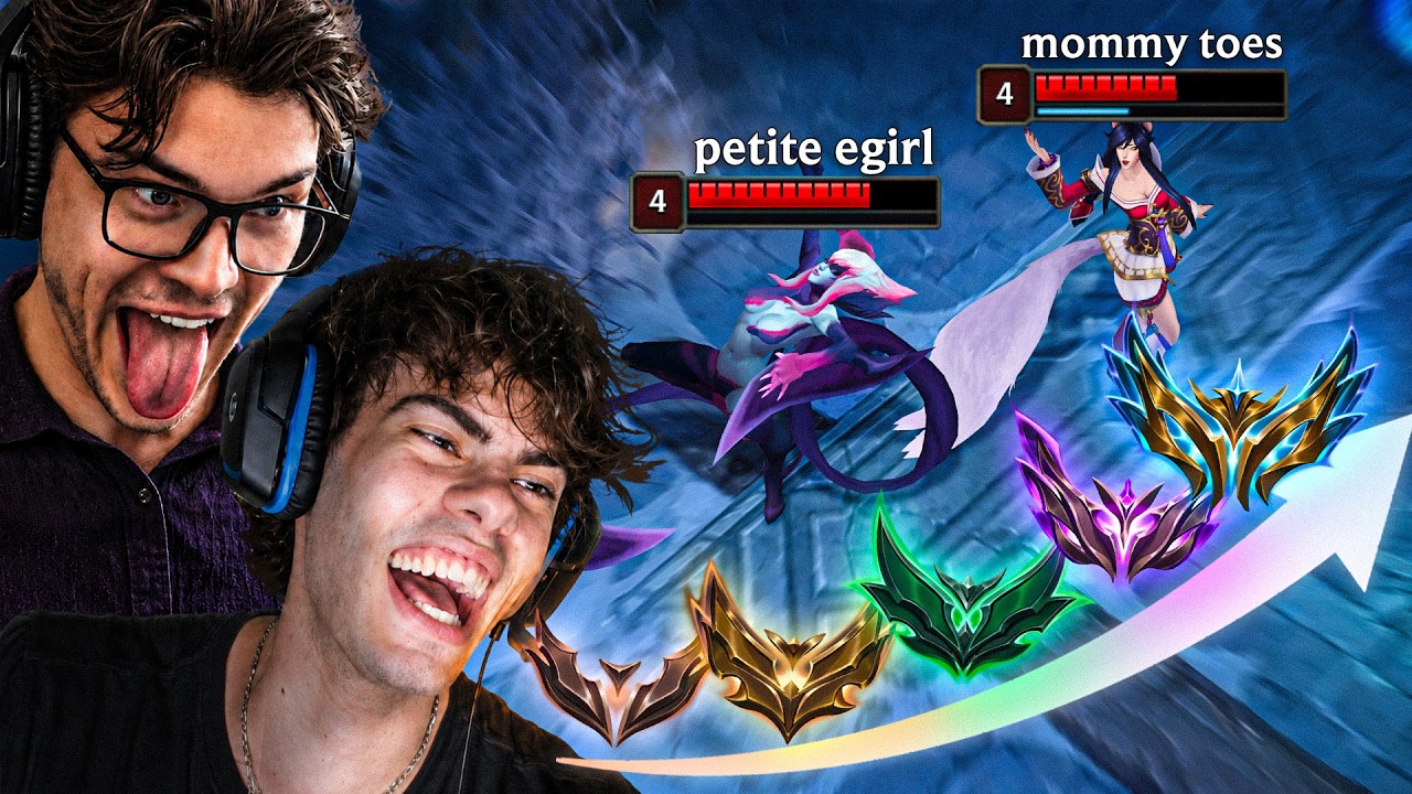 Dantes & AloisNL 2v2 EVERY Rank in League of Legends