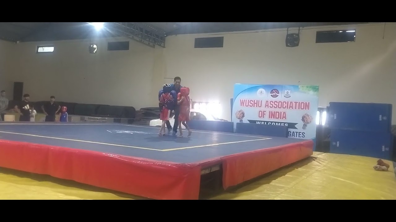 Sub junior wushu fight . Coach mohmmad aazad khan