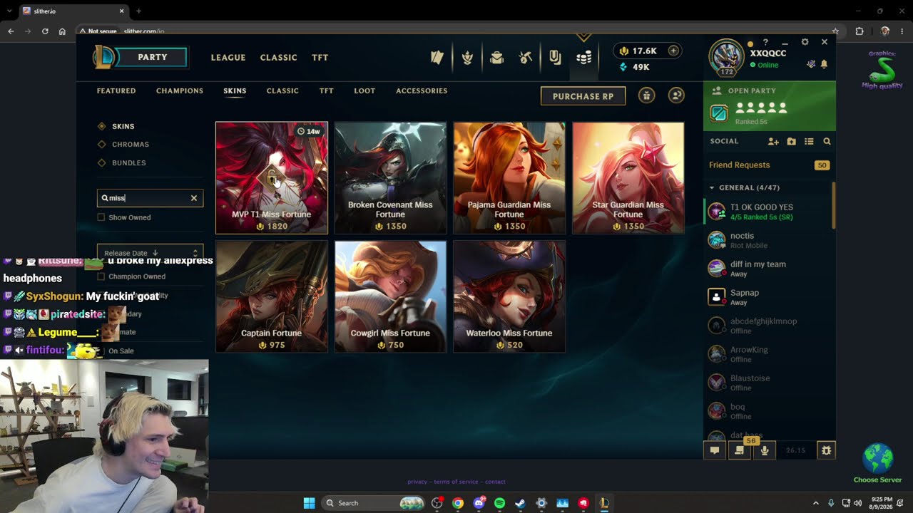 xQc Plays League of Legends! background