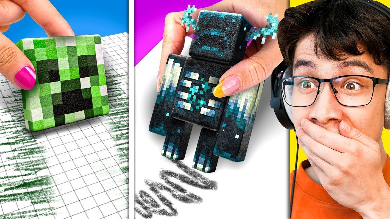 MINECRAFT School Supplies That Are Next Level background