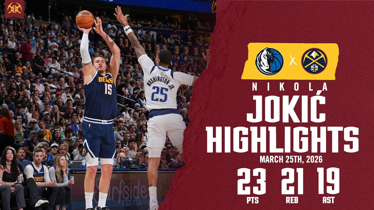 INSANITY: Nikola Jokić 20/20/15 | Game Highlights vs. DAL background