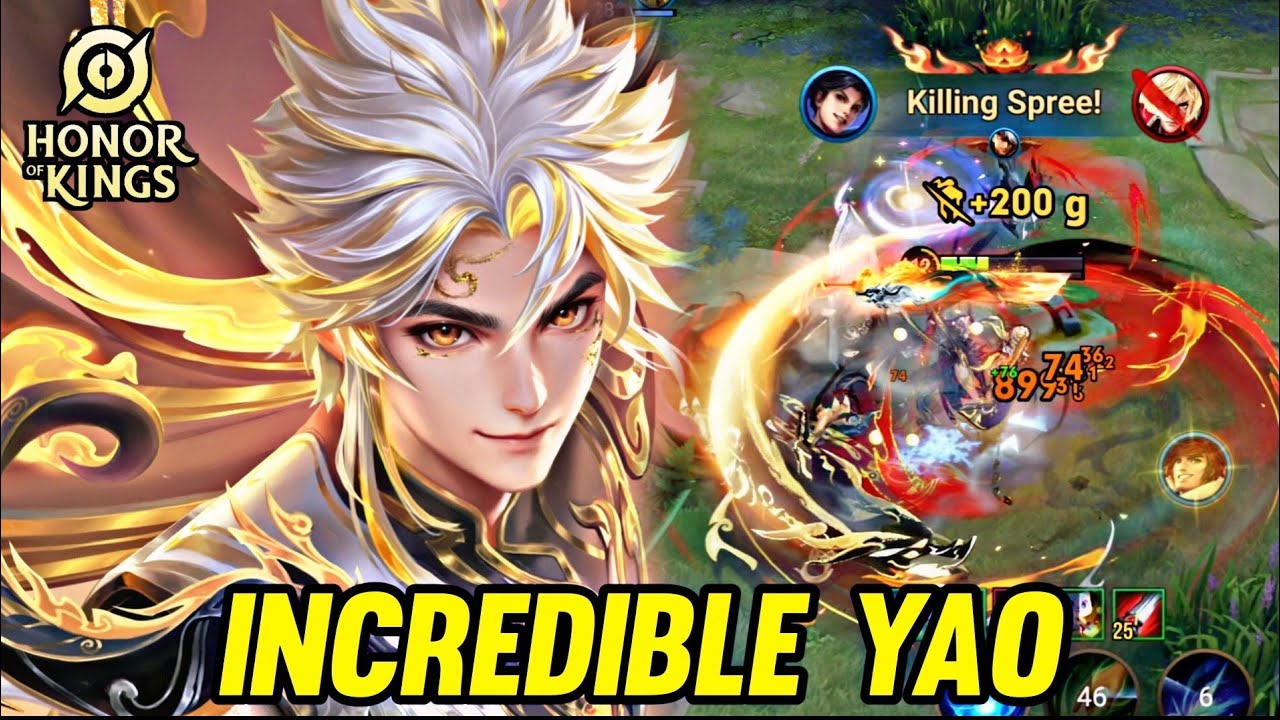 HOK : YAO GAMEPLAY INCREDIBLE YAO - HONOR OF KINGS background