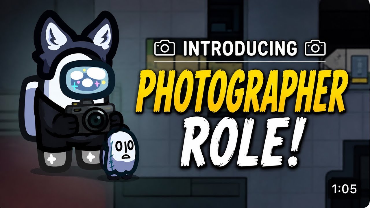 “NEW Photographer Role in Among Us “ 📸 background