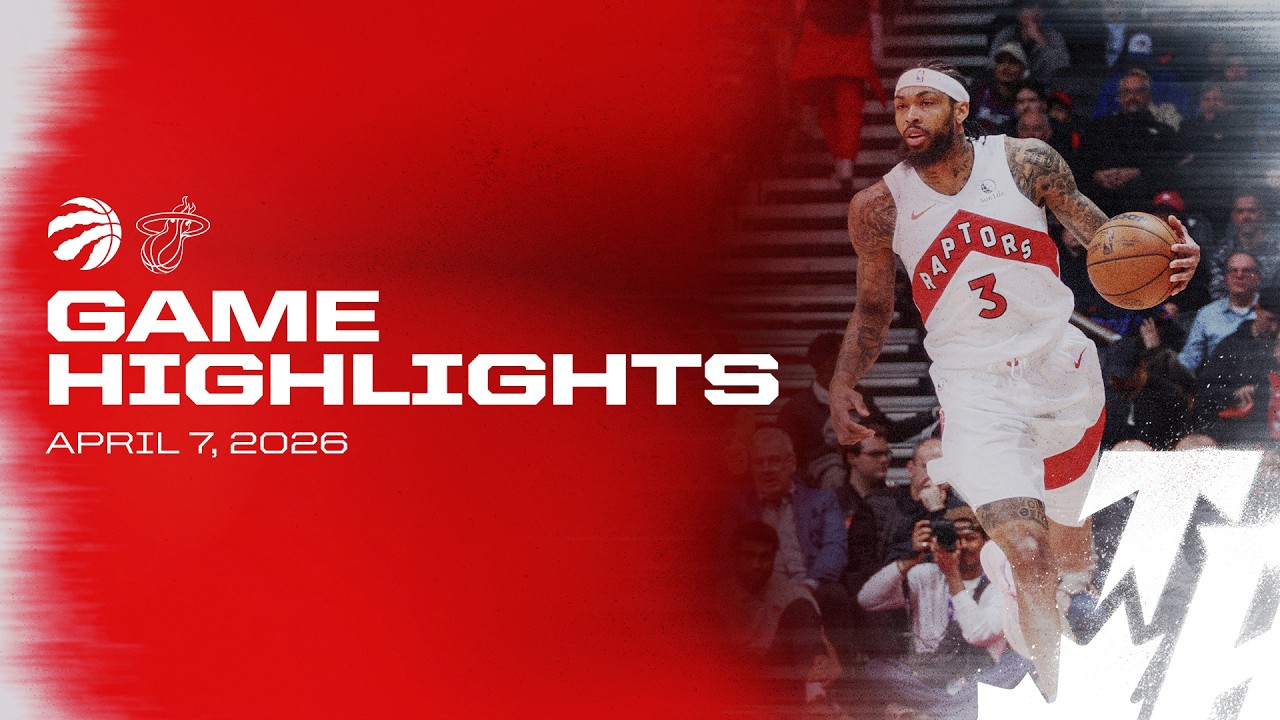 Raptors vs Heat Game Highlights | April 07, 2026 background