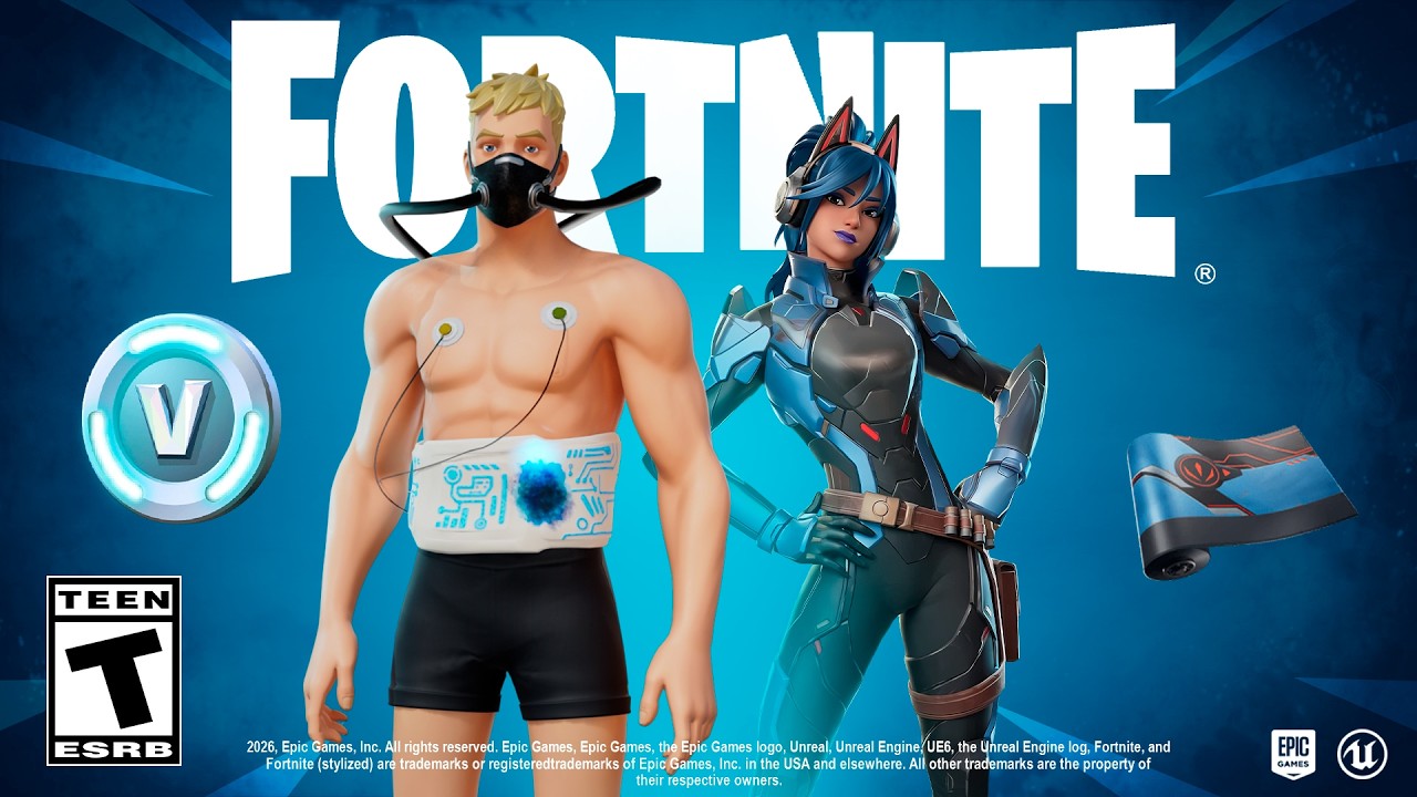 Fortnite's *NEW* Update! (Season 4 News, Battle Pass Rewards, Free Skin) background