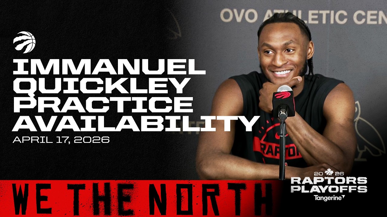 Immanuel Quickley | Playoff Practice | April 17, 2026 background