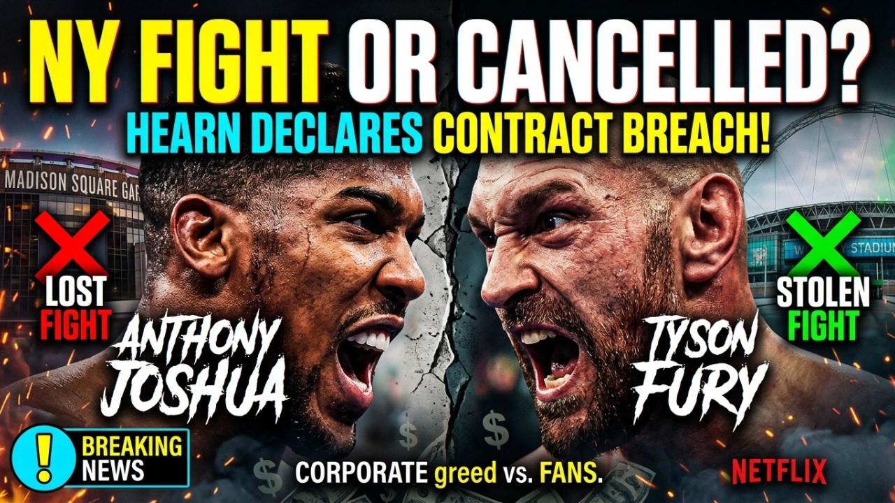 Anthony Joshua THREATENS TO CANCEL Tyson Fury Fight Over New York Move! background