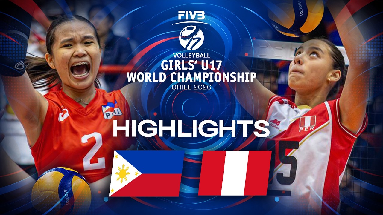 Philippines ЁЯЗ╡ЁЯЗн vs. Peru ЁЯЗ╡ЁЯЗк - Highlights | Pool Play | Girls' U17 World Championship 2026 background