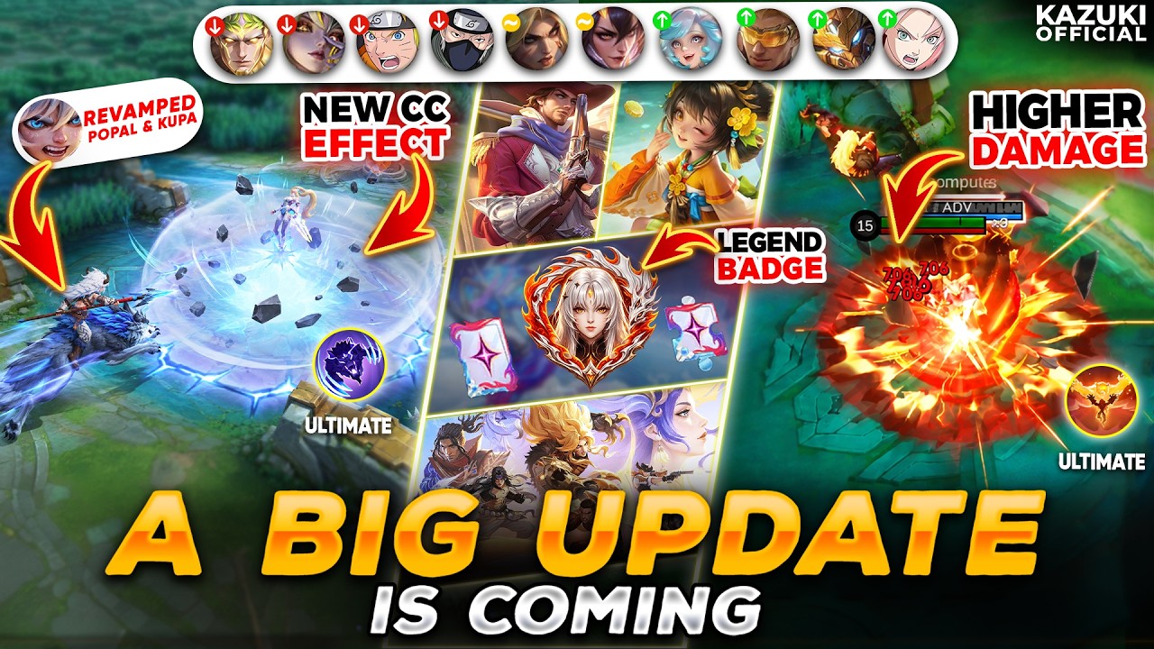 BIG UPDATE: REVAMP POPOL & KUPA | 2 NEW SKINS | NEW KAGURA LEGEND ICON & MANY MORE background