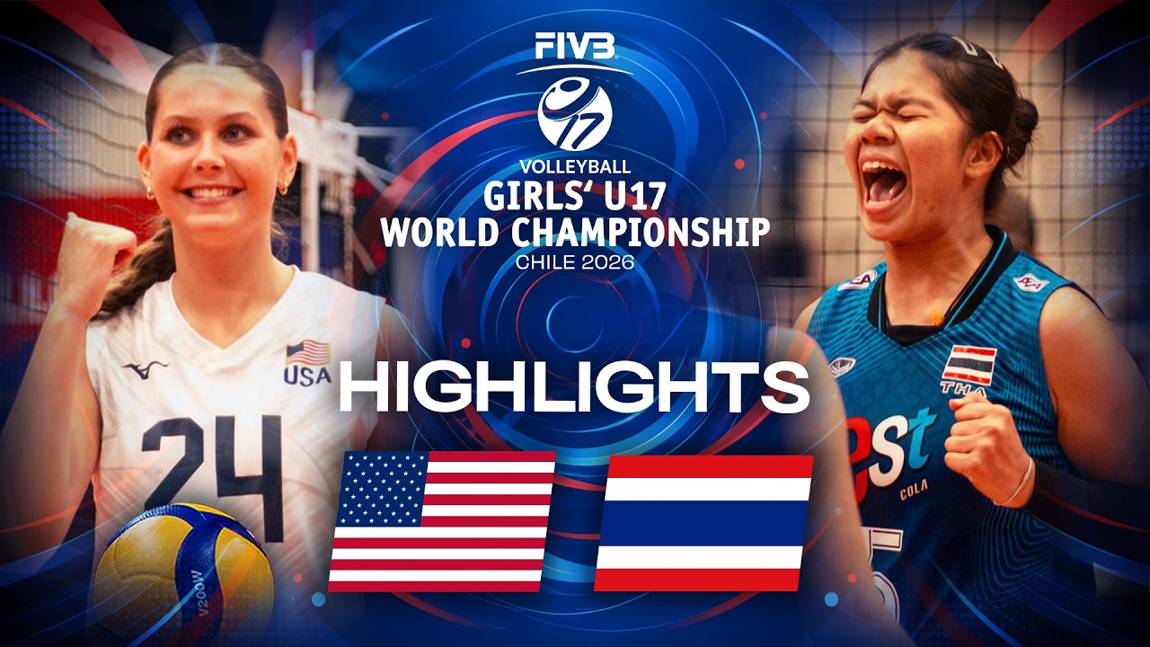 USA ๐บ๐ธ vs. Thailand ๐น๐ญ - Highlights | Pool Play | Girls' U17 World Championship 2026 background