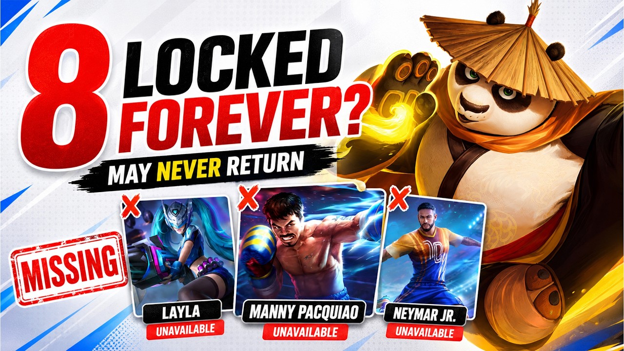 8 SKINS THAT ARE LOCKED FOREVER | RAREST SKIN IN MLBB background