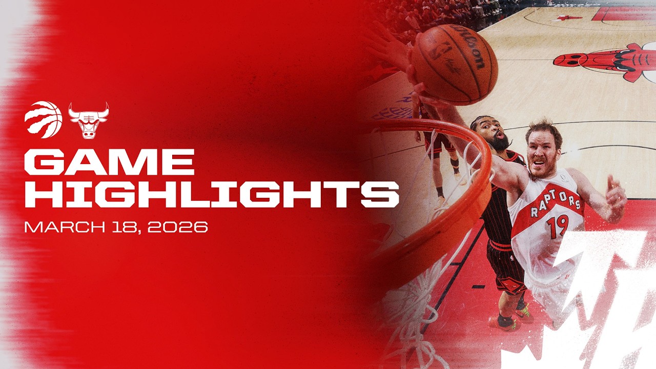 Raptors vs. Bulls Game Highlights | March 18, 2026 background