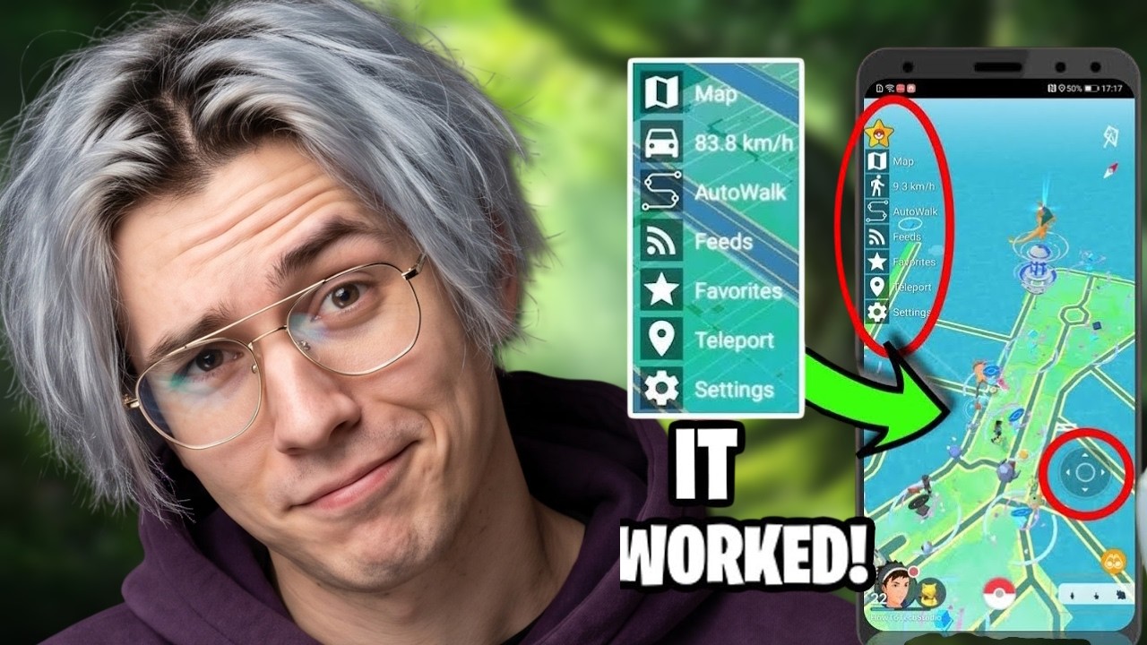 Pokemon Go Hack - NEW BEST Spoofing with Pokemon Go Spoofer - Joystick Teleport GPS (iOS,Android) background