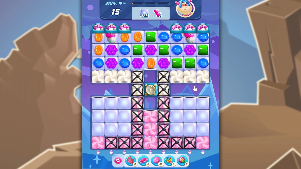 Candy Crush Saga LEVEL 3124 NO BOOSTERS (new version)🐟☑️ background
