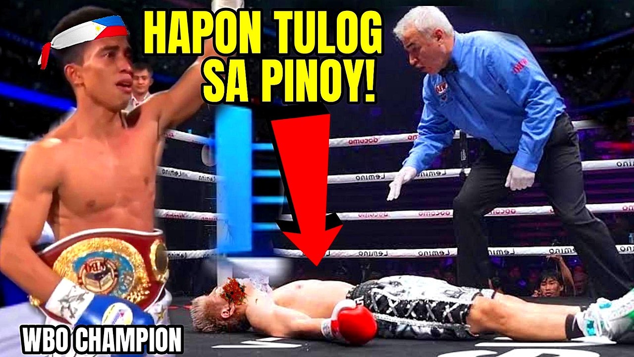 PINOY NA PATABA SA JAPAN NAG WBO CHAMPION! JAPANESE TULOG SA ISANG SUNTOK!