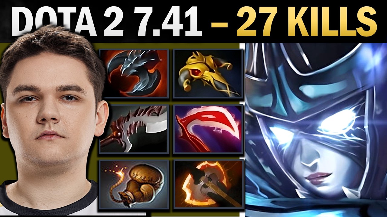 Phantom Assassin Dota 2 7.41 with 27 Kills and 1000 GPM - Dota Gameplay background