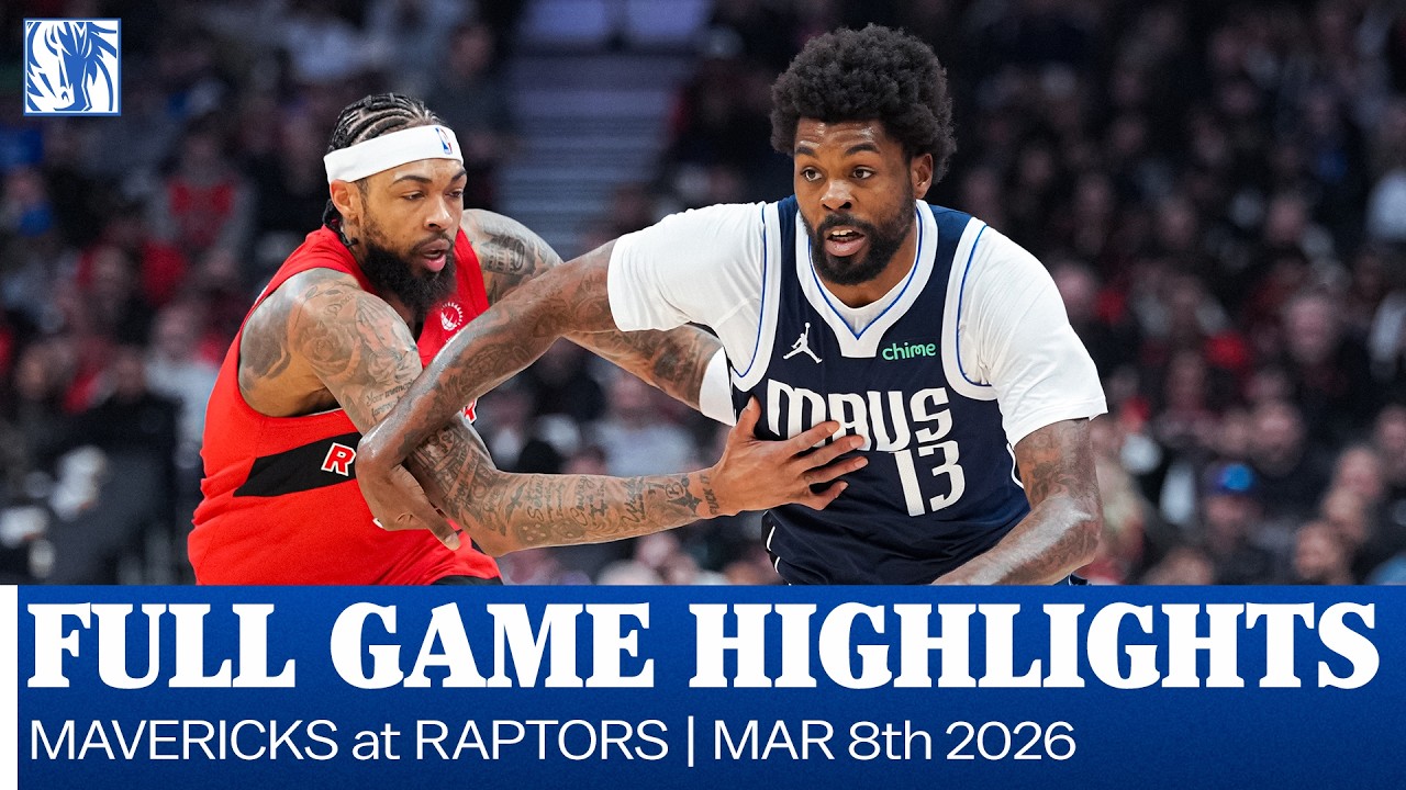 Mavericks Highlights at Toronto Raptors | March 8, 2026 background