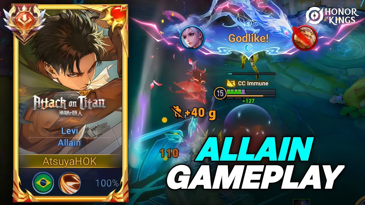 This Allain Gameplay is Actually Insane - Best Build Allain - Honor Of Kings background