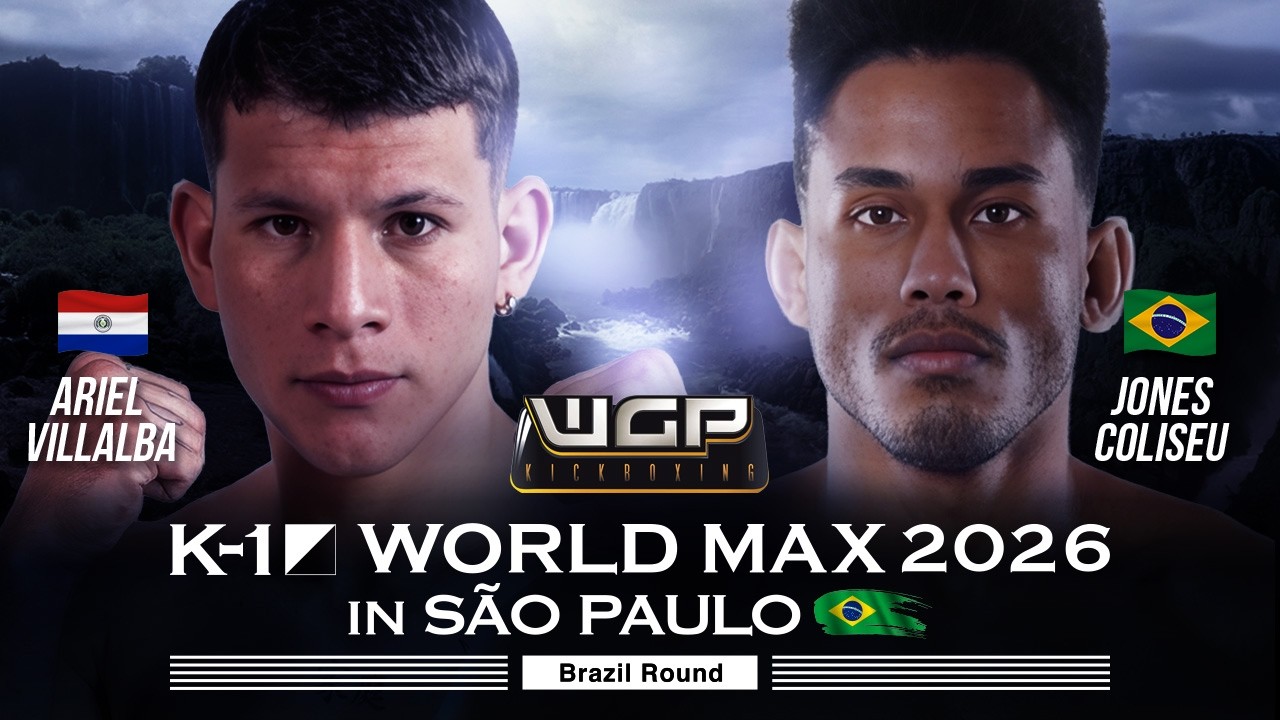 【SEMIFINAL②】Ariel Villalba vs Jones Coliseu | K-1 WORLD MAX-70kg TOURNAMENT IN SAO PAULO background