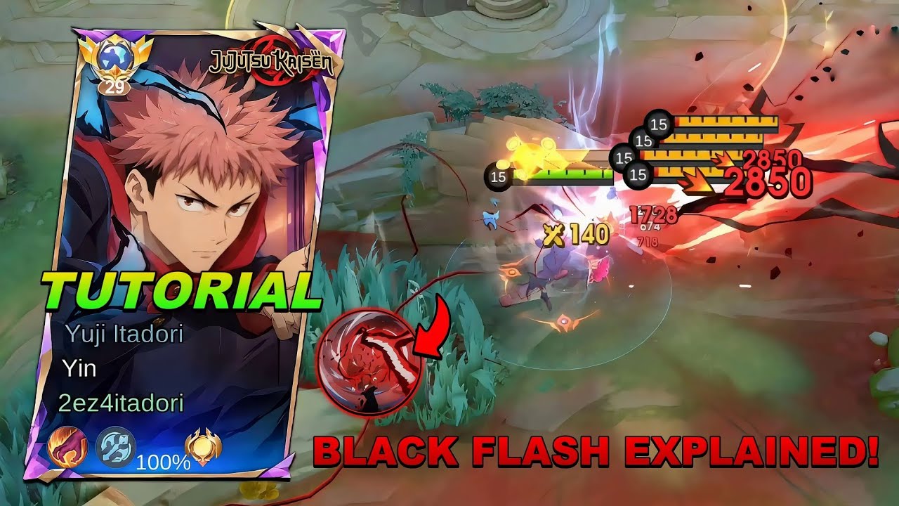 FINALLY!! NEW YIN REVAMPED YUJI ITADORI IS BACK + BLACK FLASH EXPLAINED!!đ„ - MLBB background