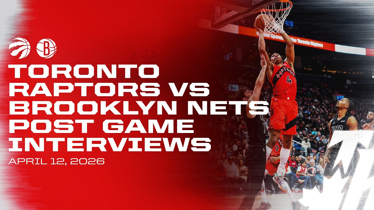 Toronto Raptors Full Media Availability | Post Game vs Nets | April 12, 2026 background