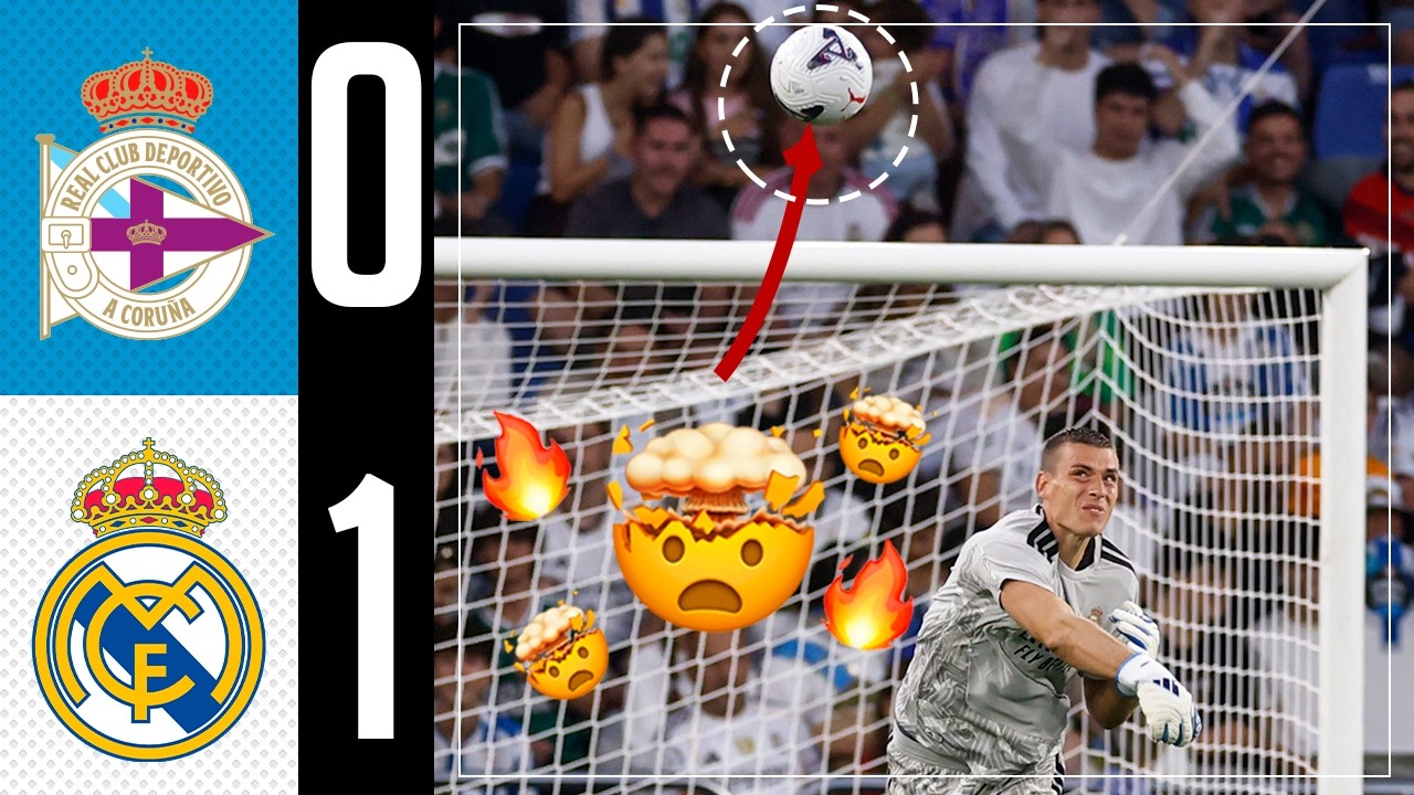 CRAZY LUNIN ASSIST & BRAHIM GOAL! | Deportivo 0-1 Real Madrid | Highlights background