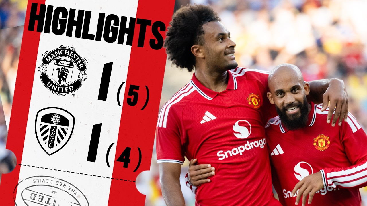 Victory Over Leeds In Dublin! | Man Utd v Leeds | Highlights background