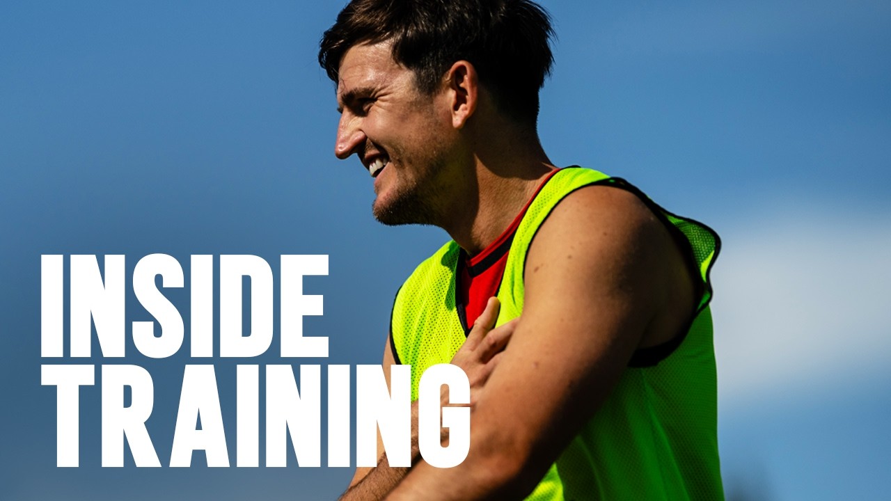Maguire, Cunha and Mbeumo | Preparations For Leeds | Inside Training background