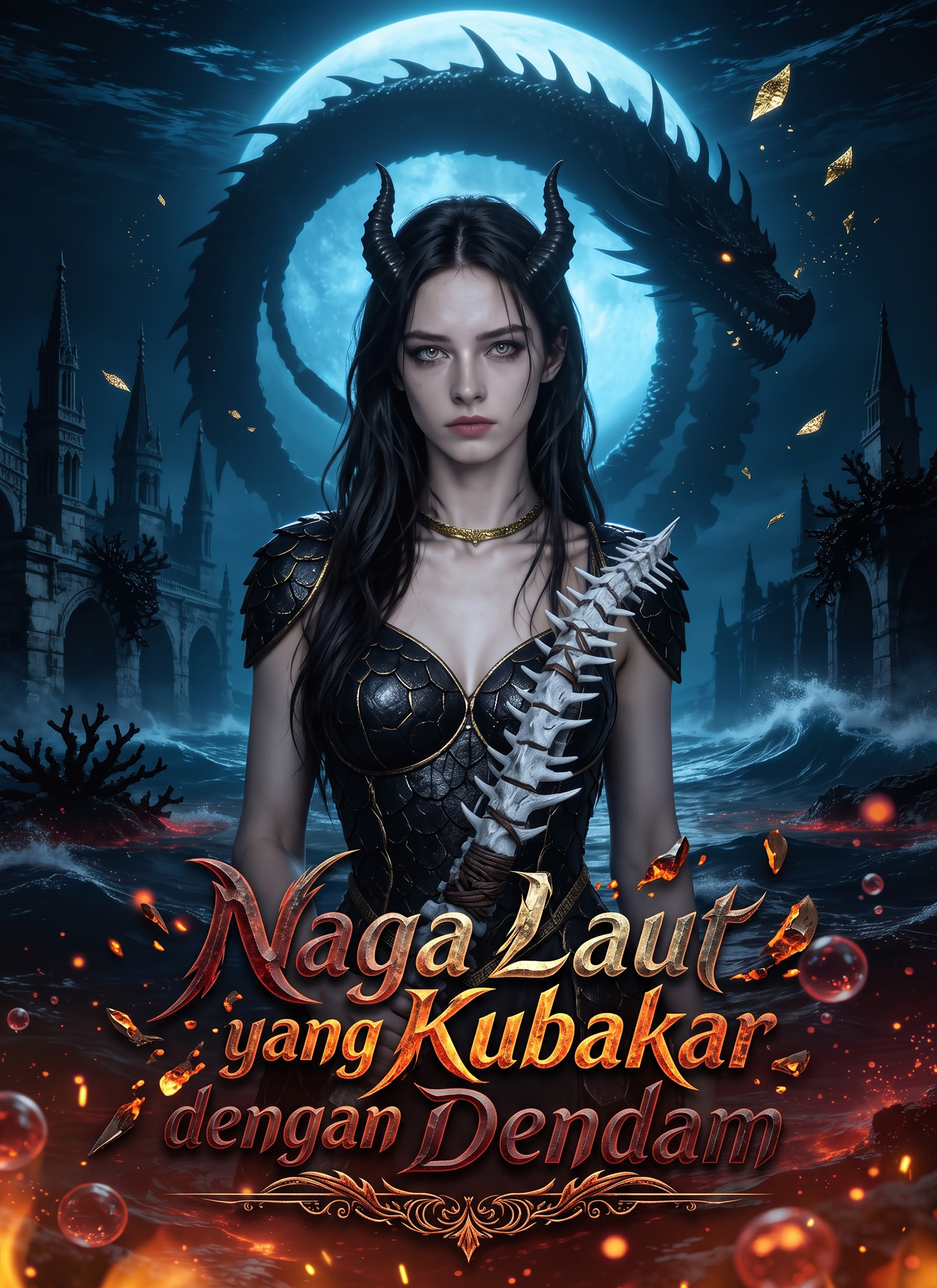 Naga Laut yang Kubakar dengan Dendam poster