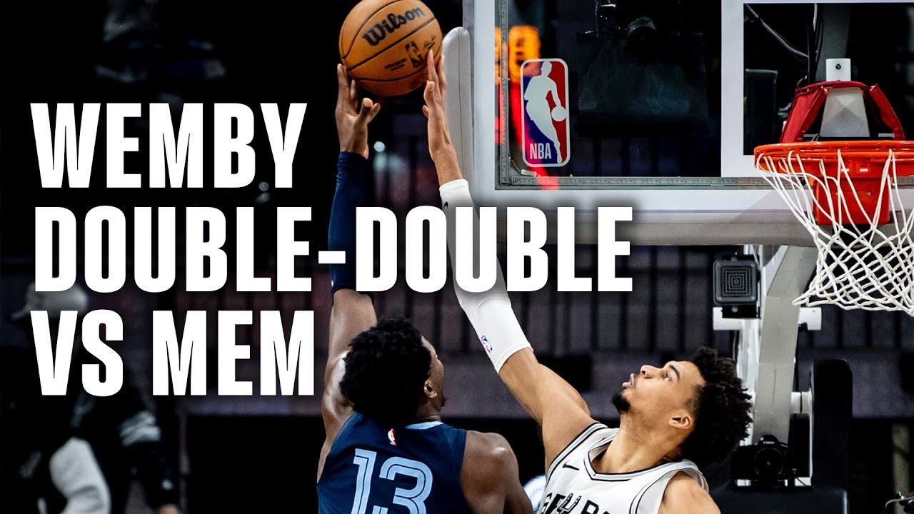 Wemby's Double-Double Against Memphis Grizzlies