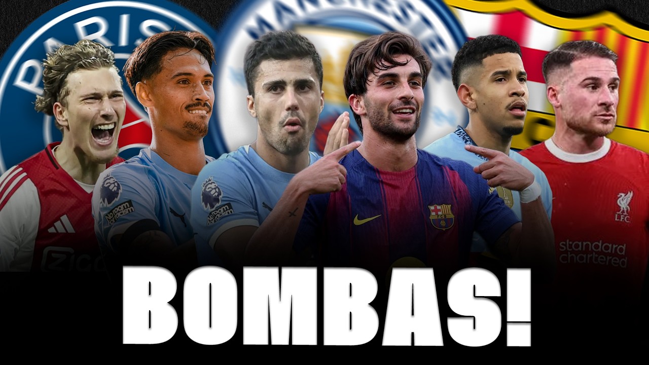 🚨💣💣 TWO BOMBAS: DONE DEALS! RODRI BOOM! MAC ALLISTER, PSG NEW BID, OUT OF TRAINING, FERRAN, GODTS… background