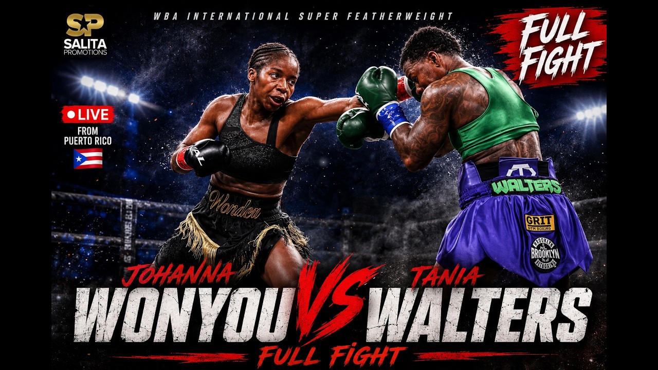 Johanna Wonyou vs Tania Walters Full fight background