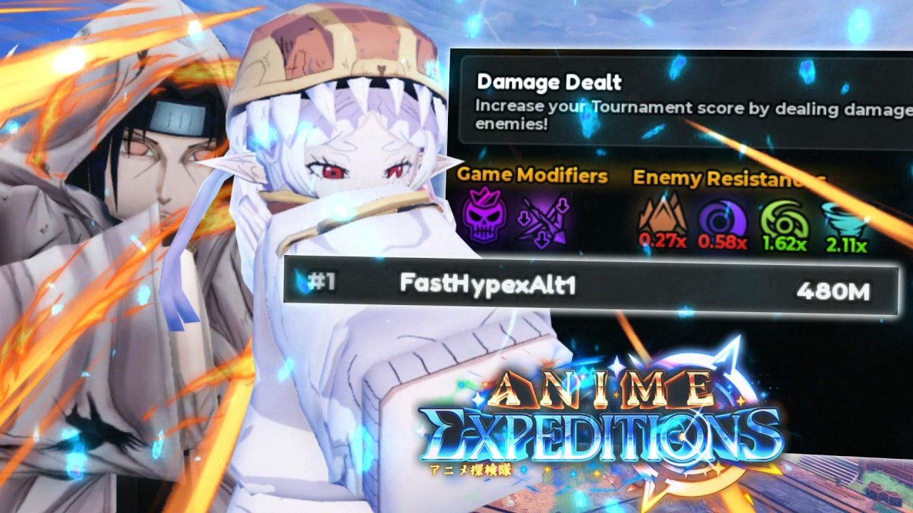 480M+ Dmg Boss Waves | Anime Expedition Tournament #5 background