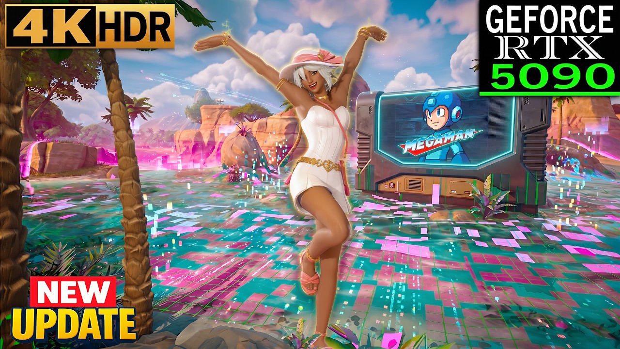 Fortnite (RTX 5090) Zero Build 4K HDR Gameplay | Skin Heartseeker Aphrodite background