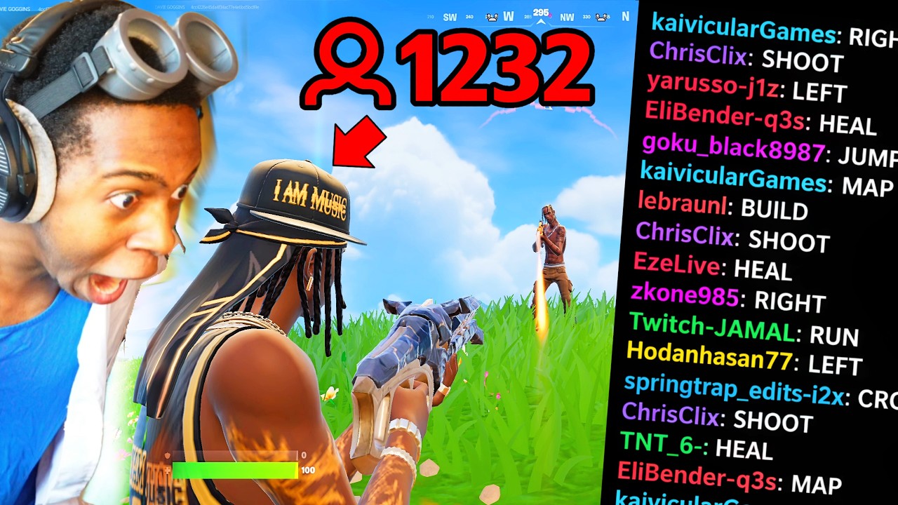 I Let 1,000 People Control a Single Game of Fortnite.. background