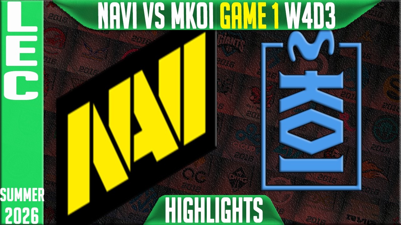 Navi vs MKOI Highlights Game 1 | LEC W4D3 Summer 2026 | Natus Vincere vs Movistar KOI G1 background