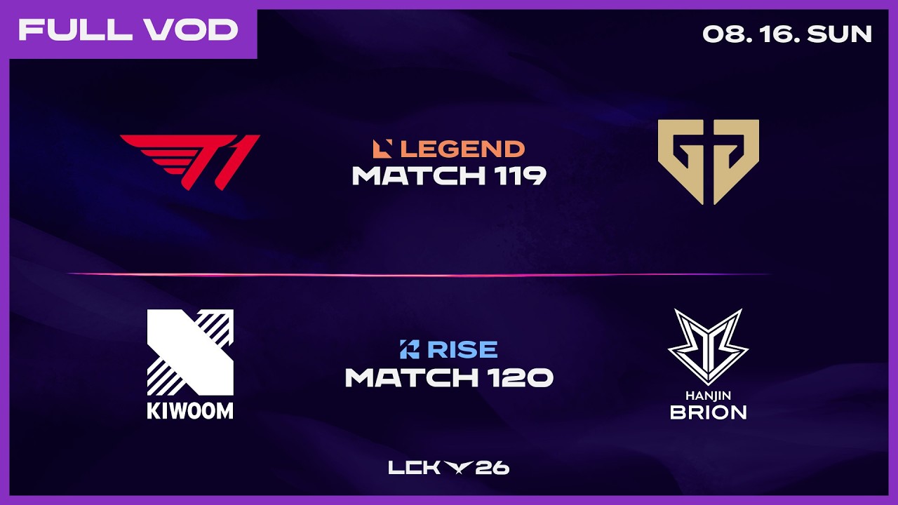T1 vs GEN - KRX vs BRO | 2026 LCK