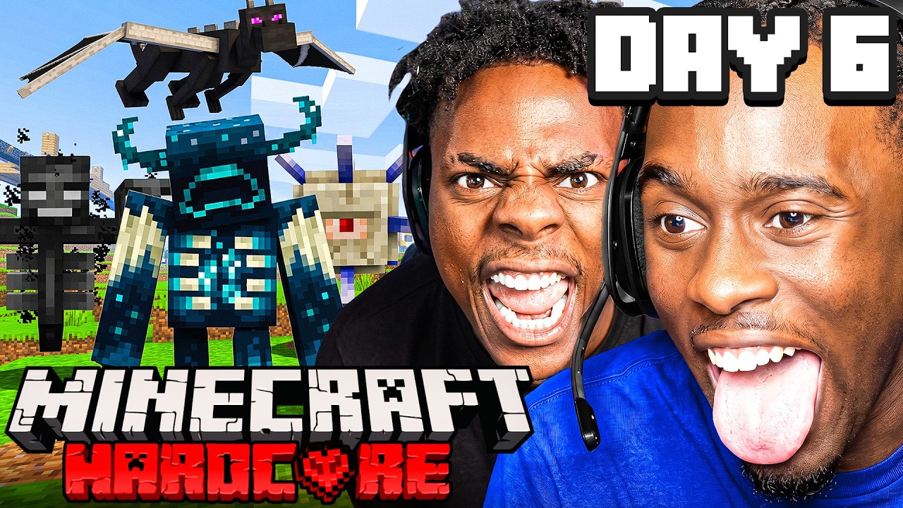 FINAL BOSS RIGHT NOW ⛏️🧱 KAI & SPEED HARDCORE MINECRAFT MARATHON | DAY 6 PART 1 background