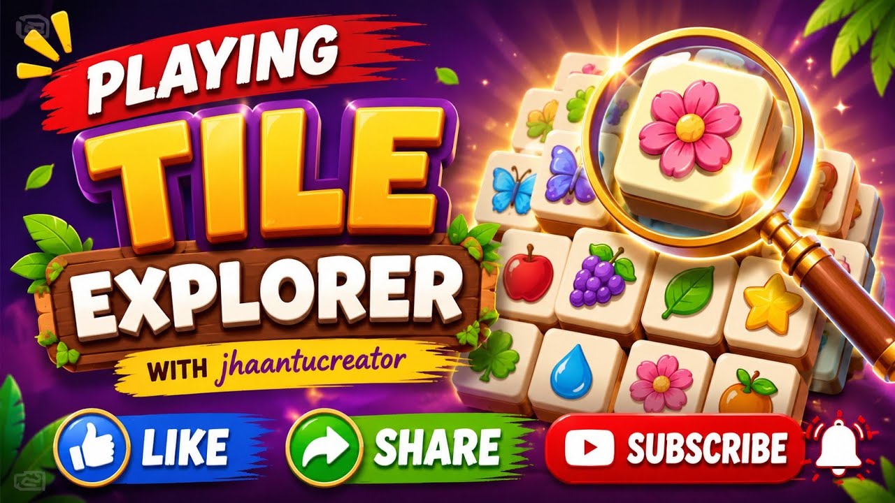 ๐ฎ Tile Explorer Gameplay | Relaxing Puzzle Challenge | JhaantuCreator background