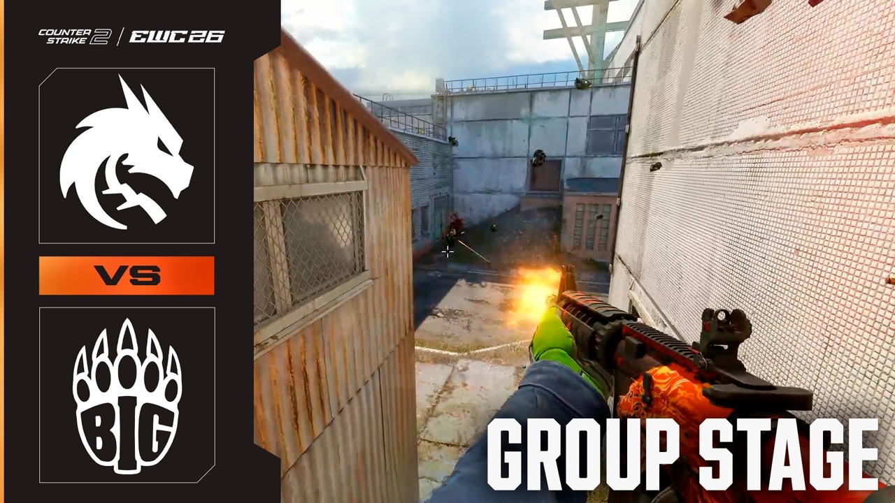 WINNER TO PLAYOFFS! Spirit vs BIG | CS2 at EWC 26 - Group Stage - HIGHLIGHTS background