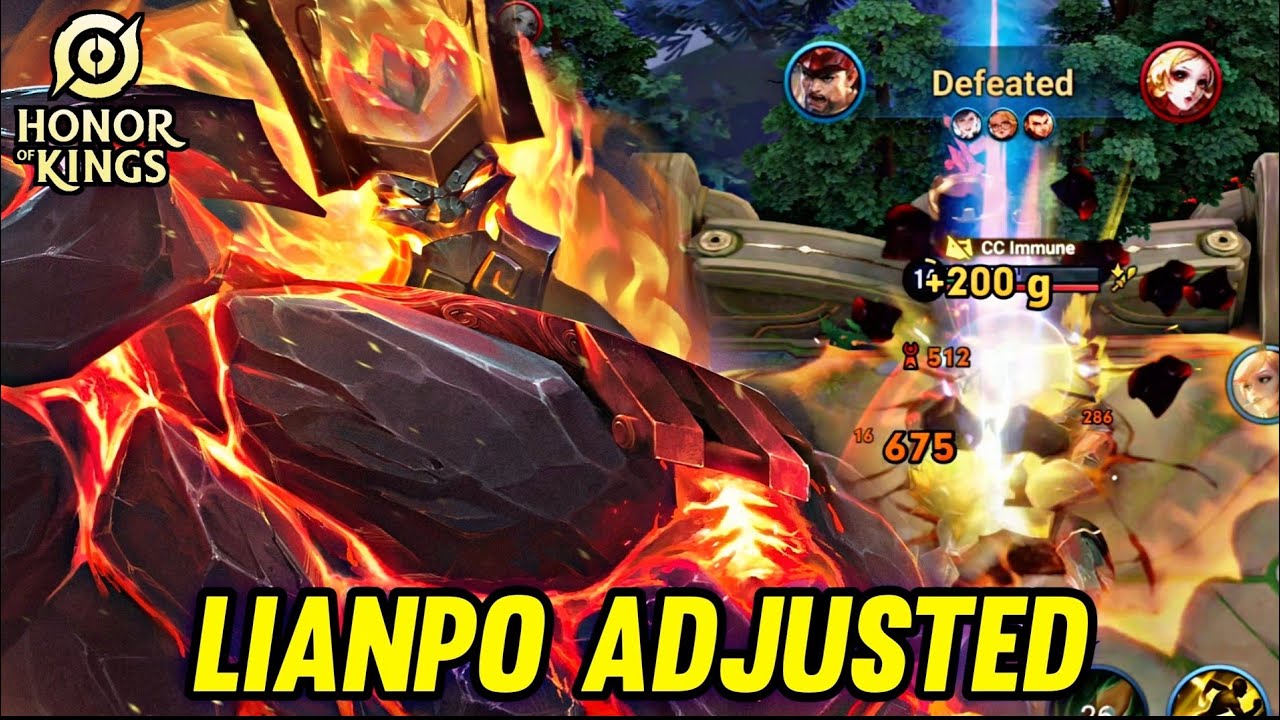 HOK : LIAN PO ADJUSTED NEW PATCH - HONOR OF KINGS background