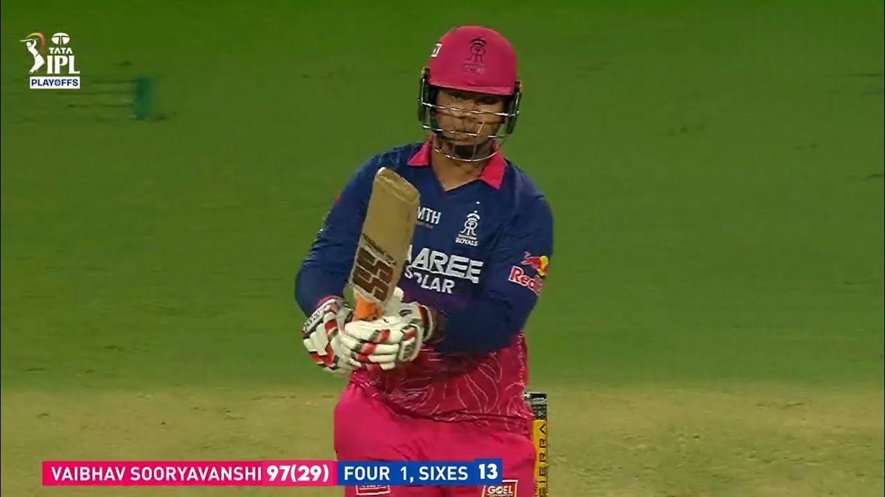 Vaibhav Suryavanshi 16 Ball Half Century Today vs SRH | Vaibhav Suryavanshi Batting Today vs SRH background