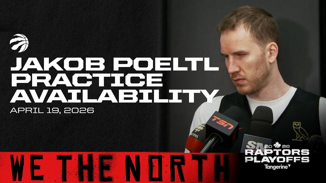 Jakob Poeltl | Playoff Practice | April 19, 2026 background