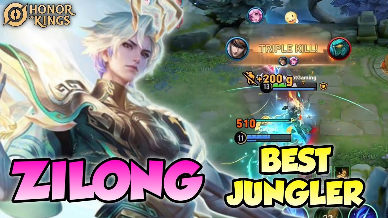Zilong Dominates The Jungle! 💀 Insane Carry Gameplay - Honor Of Kings background