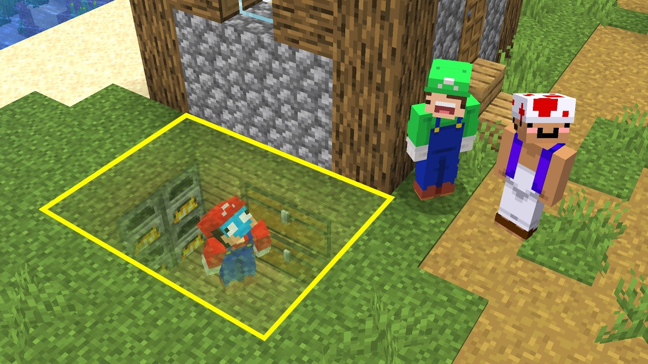 We Built Secret Bases in Minecraft's Structures...