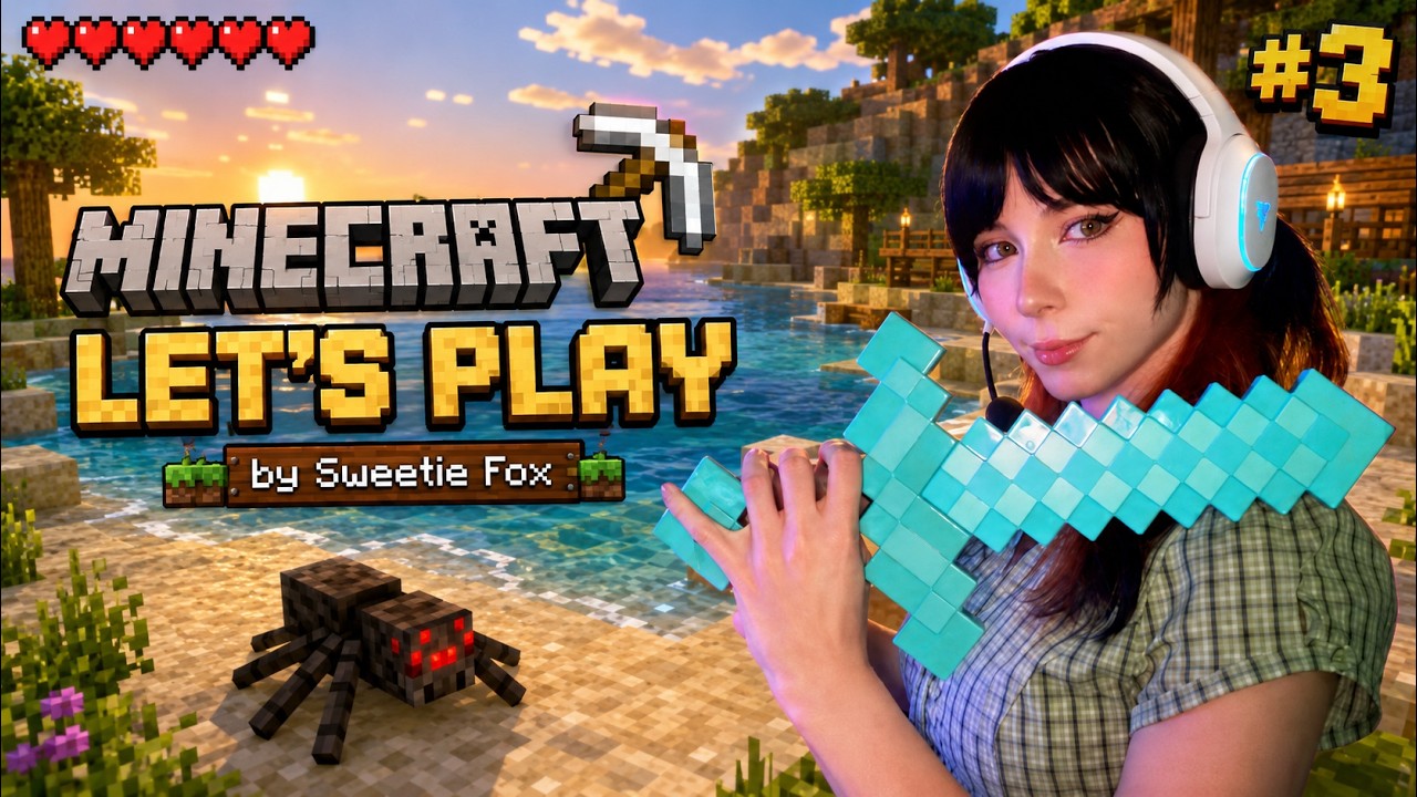 Sweetie Fox Plays Minecraft | Let's Play Part 3