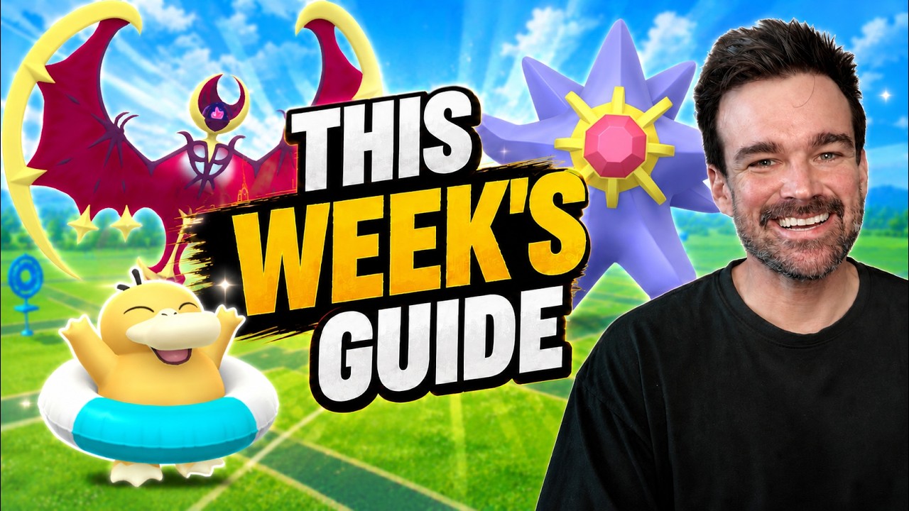 Pokemon Go This Week (Aug 17-23): Shiny Lunala Debut, Mega Starmie & 5x Catch Stardust background