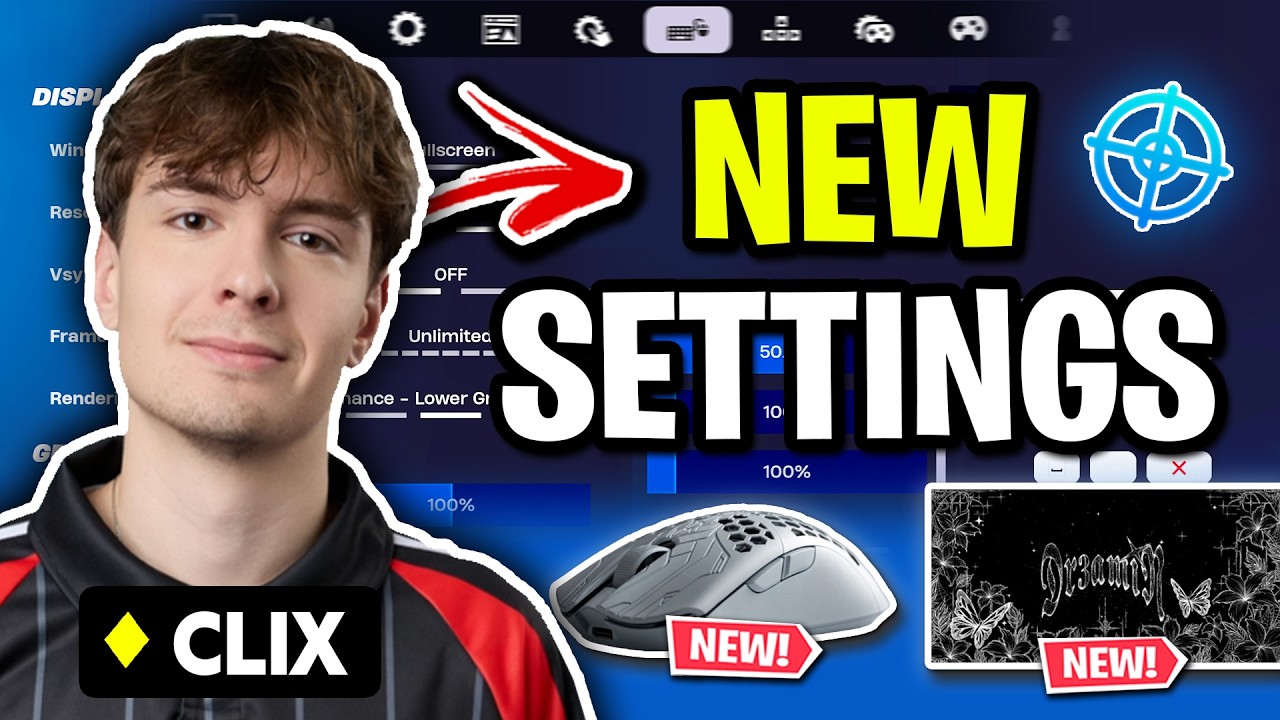 Clix *REVEALS* New Fortnite Settings & Setup! (Updated 2026) background
